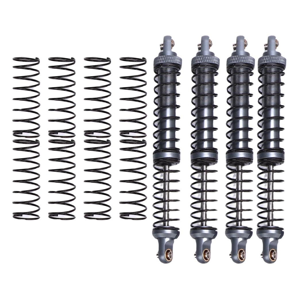 4pcs 110mm RC Shock Absorber Damper Dual Stage Spring Shocks for 1/10 RC Crawler Car Upgrade Parts