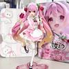 Оригинальная Фигурка Taito Hatsune Miku Coreful Sakura Wafuu Kissa Ver Милая Аниме Фигурка Модель Коллекционные Игрушки Украшение Подарки