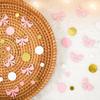 Whaline 300Pcs Hanukkah Table Confetti Menorah Star Dreidel Shaped Glitter Confetti Blue Gold Silver Table Centerpiece For Chanukah Party Decoration
