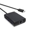 ELECOM Wired LAN Adapter Gen1 To RJ45 Conversion Adapter Gigabit USB Hub X 3 Compatible with Macbook with Windows Mac Black USB3.1 (USB3.0) Type-C
