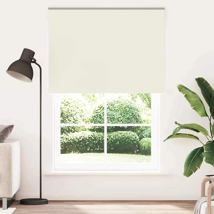 VidaXL Roller Blind Blackout Off-white 155x210 Cm Fabric Width, Day and Night Blind, Kitchen Blind, Blind 4011711