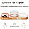 Красочный прозрачный магнитный чехол для телефона для iPhone 17 16 15 Pro Max Air 16E 17E для Magsafe с вращающейся на 360° подставкой задняя крышка