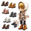 For 1/12BJD Doll for 1/11 OB11 Cute Leather Shoes Cowhide Dolls Shoes New Casual Doll Boots