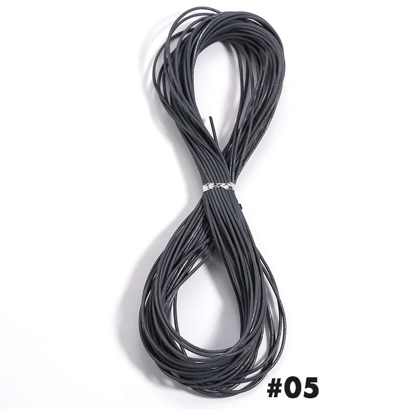10 ярдов 1,5 мм круглый кожаный шнур из коровьей кожи Материал для изготовления ювелирных изделий Ручной работы Браслетов Для изготовления ювелирных изделий Фурнитура Шнуры для рукоделия