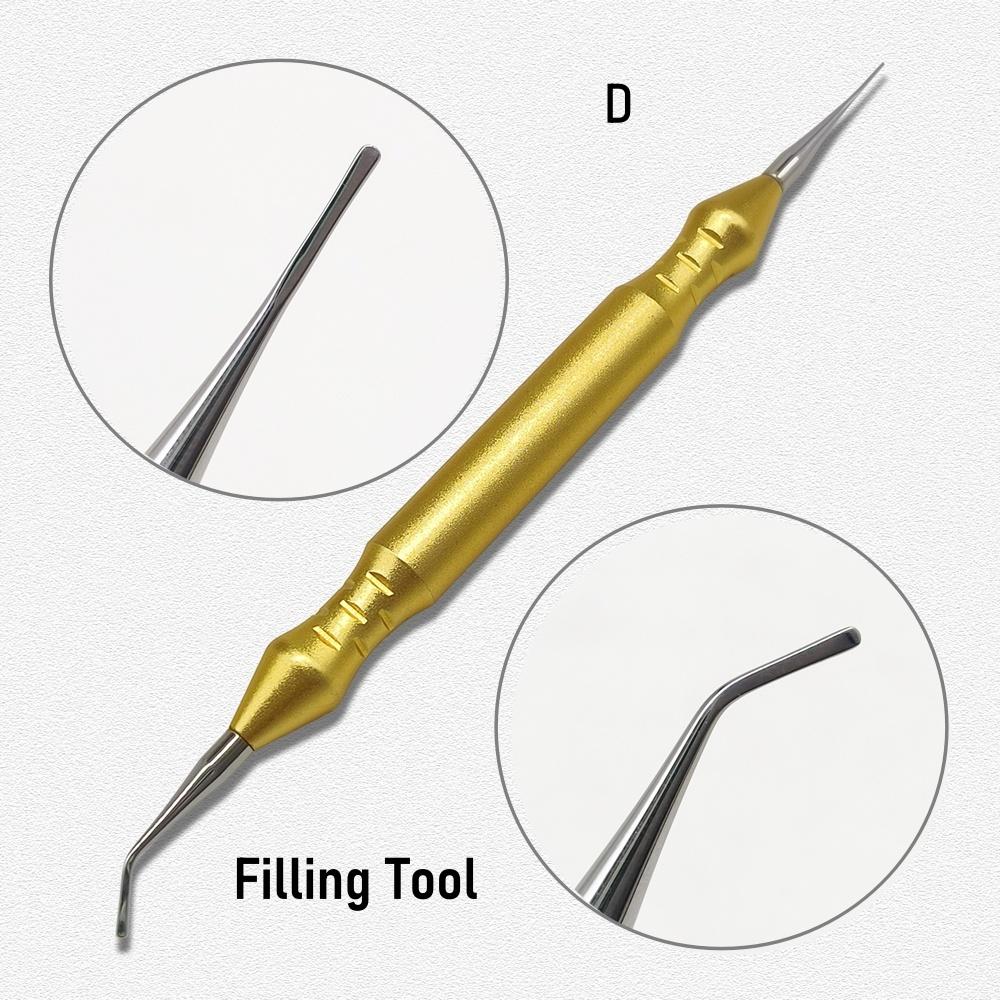 1 шт. Набор стоматологических эндодонтических инструментов для пломбирования, носитель костного графта МТА, стоматологический шпатель для пломбирования, стоматологический инструмент-нож, костная мельница-компактор, гладилка