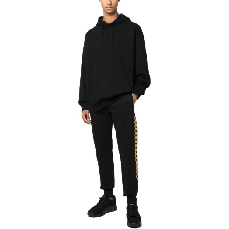 VERSACE JEANS COUTURE Chain-Print Drawstring Pants 75GAAF01-CF00F-G89
