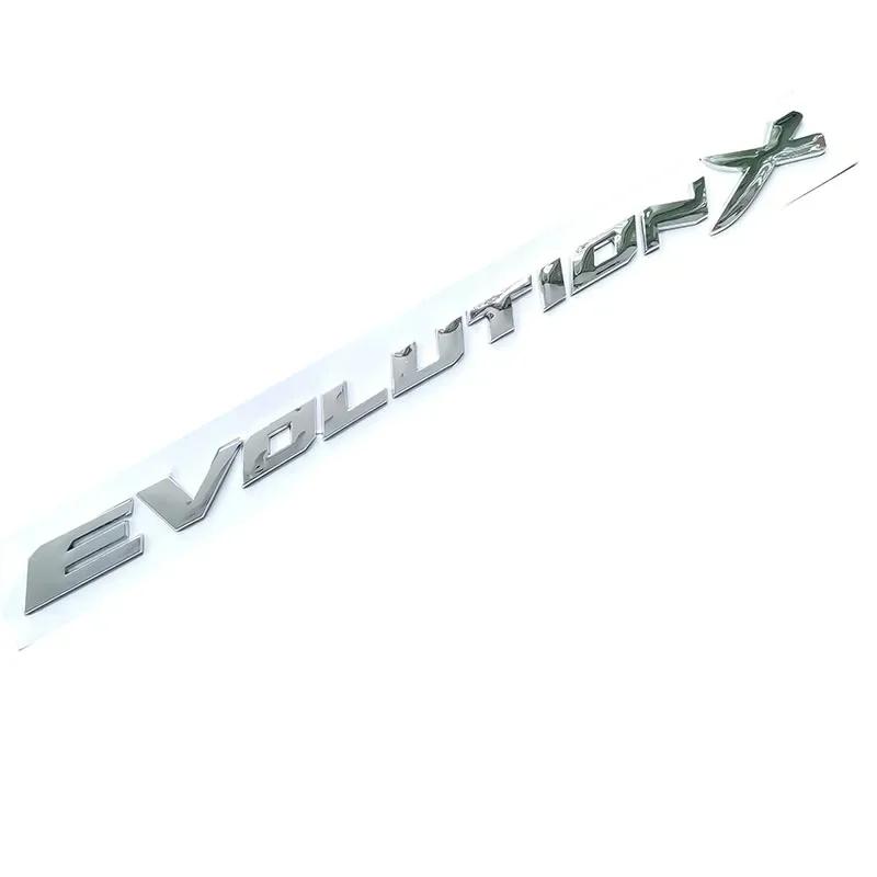 ABS Letters Decals Car Rear Trunk Emblem Sticker for Mitsubishi Evolution X Badge EVO Lancer 9 10 ASX L200 Pajero Eclipse