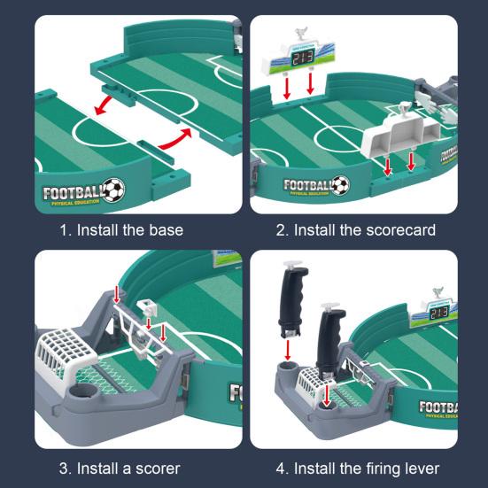 Футбольный стол интерактивная игра мини-футбольный пинбол набор с 10 мячами настольная спортивная футбольная игрушка для игр в помещении для детей и взрослых