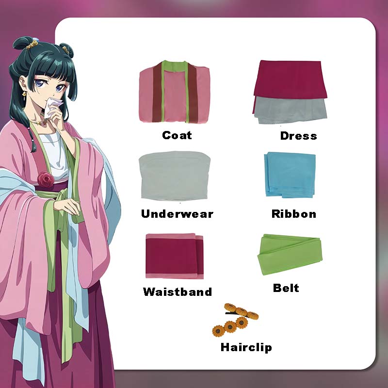 Anime Maomao Cosplay Costume Anime Apothecary Diaries Hanfu Antiquity Uniform For Women Girls Halloween Carnival Party Outfits