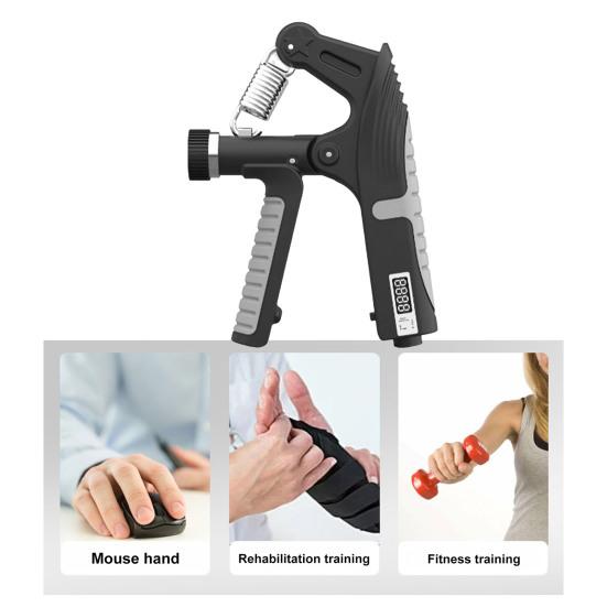 Тренажер для силы хвата со счетчиком 10-120 кг, регулируемый счетный тренажер для мужчин и женщин, тренажер для предплечий, силовой усилитель для рук, разработчик, оборудование для фитнеса