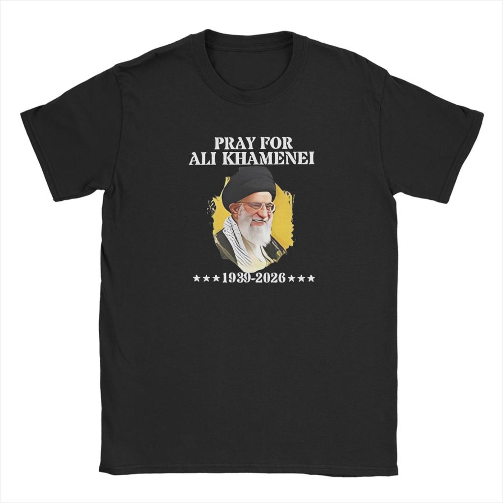 Harajuku T Shirt Beach SSeyyed Ali KKhaUnisexei Novelty T Shirts 100 Cotton Tee Shirt for Unisex Cheap Short Sleeve Clothing