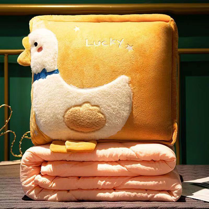 Утолщенная складная подушка для сна и одеяло: Подушка-одеяло двойного назначения для офиса, дивана или автомобиля - Бесплатная доставка