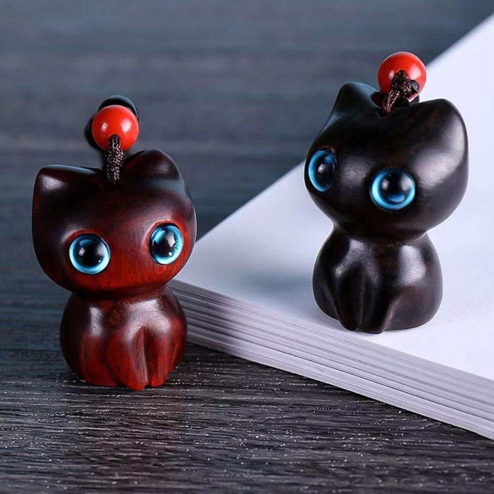 Wood Material Wood Car Keyring Sandalwood Scent DIY Keychain Components New Sandalwood Key Chains