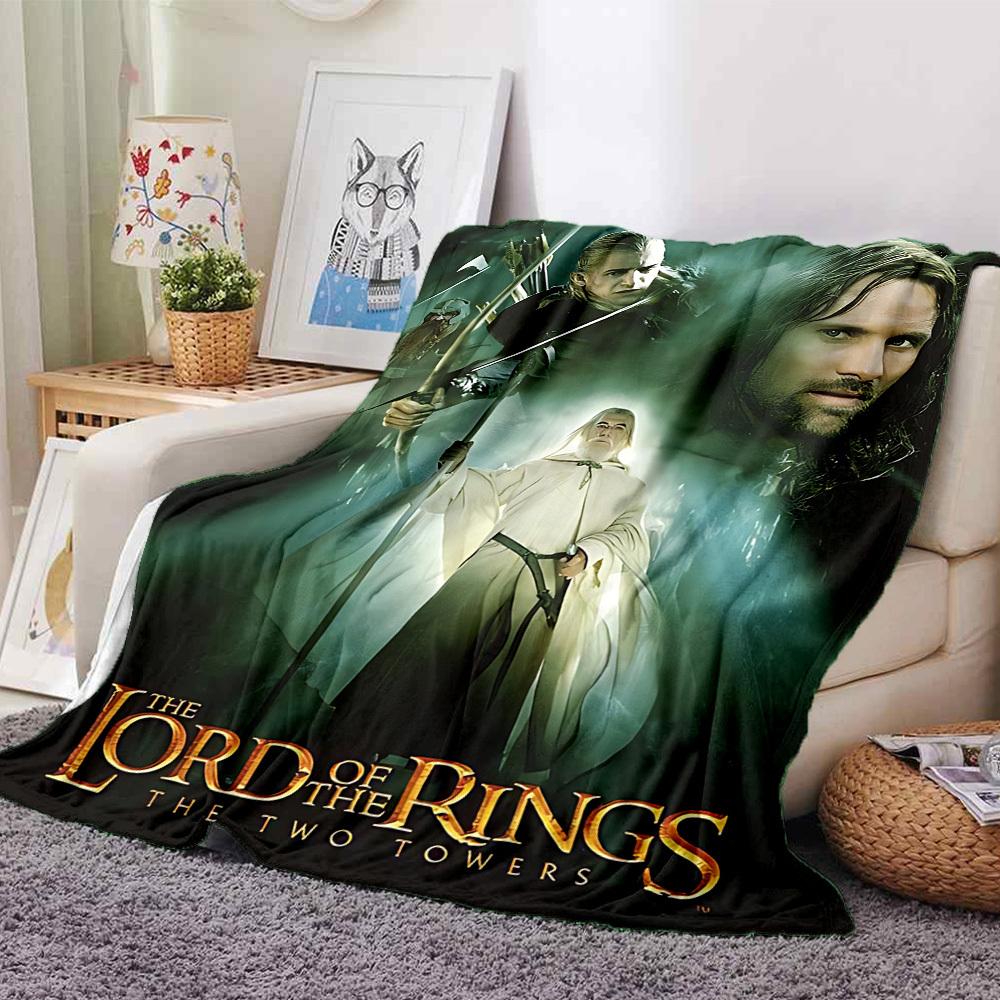 1pc Lord of the Rings Two Towers Flannel Blanket Soft Warm Throw for Home, Office, Travel, All-Season Cozy Bedding GiftL1182