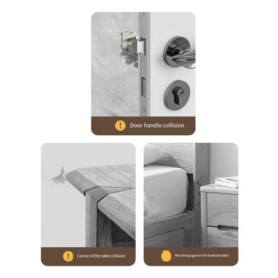 1/2/4Pcs Animal Wall Bumper Self-Adhesive Door Stopper Wall Protector Door Handle Wall Guard Shield Anti-collision Silencer Pad Buffer Sticker