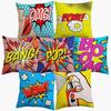 American POP ART Cushion Covers BANG WOW BOOM POW Cushion Cover Home Decorative Linen Pillow Case for Sofa Couch