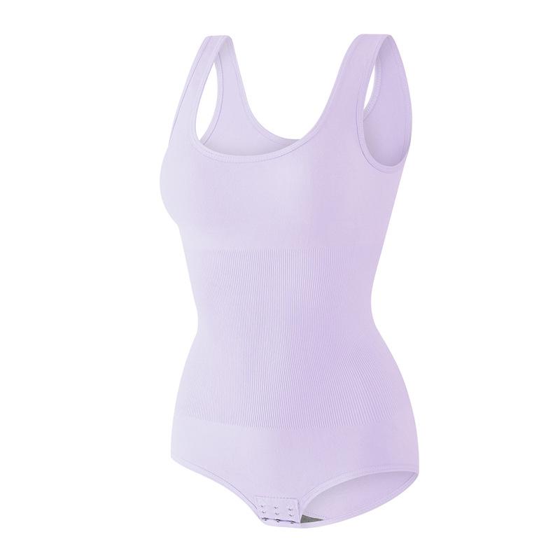 Plus-size Shapewear Jumpsuit: Slimming Waist and Tummy, Seamless, Figure-hugging, Bum-lifting, and Body-sculpting Vest-style Jumpsuit