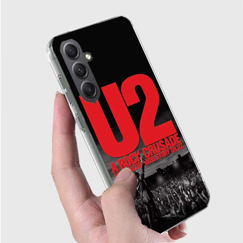 Band U2 Phone Case for Samsung A16 A26 A36 A56 A17 A37 A57 A07 A06 A02S A03 A04S A05S Galaxy Note 20 10 A50S A71 A51 A31 A30 A20