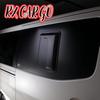 RXCARGO Козырек на маленькое окно сдвижной двери автомобиля для NV350 Caravan E26 H24.6- Hiace 200 Серия 4-е, 5-е, 6-е, 7-е, 8-е Поколение Дымчато-черный