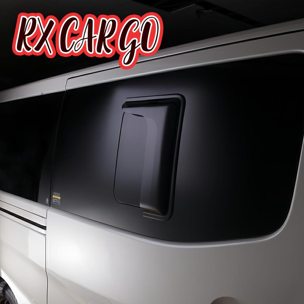 RXCARGO Козырек на маленькое окно сдвижной двери автомобиля для NV350 Caravan E26 H24.6- Hiace 200 Серия 4-е, 5-е, 6-е, 7-е, 8-е Поколение Дымчато-черный