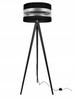 Floor lamp, tripod, loft, chrome, lampshade, LED selection
