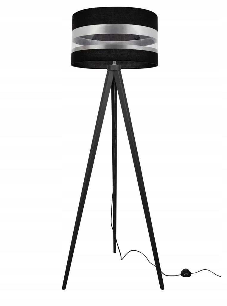 Floor lamp, tripod, loft, chrome, lampshade, LED selection
