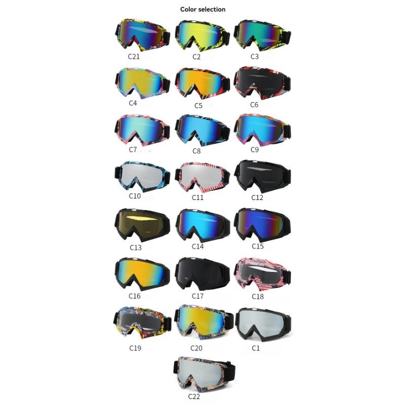 Высококачественная роскошная цветная оправа и линзы из ТПУ, ветрозащитные очки UV 400 для занятий лыжным спортом на открытом воздухе для мужчин и женщин