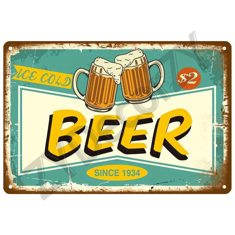 Vintage Posters Cocktail Tin Sign Plaque Metal Sign Plate Decoration Wall Art Home Decor For Bar Pub Club Man Cave Iron Painting