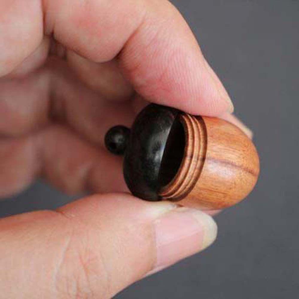 Tablet Container Sandalwood Travel Pill Case Capsules Organizer Wooden Pill Box Granule Storage Box