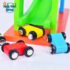 Детские деревянные игрушки-пазлы самокаты: Скользящий эластичный йо-йо автомобиль и набор американских горок для раннего развития