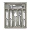 Cutlery Drawer Organizer Tray 6 Compartment Plastic Storage Box for Kitchen Utensils Forks Spoons Cutter Sturdy BPA-Free Divider Holder