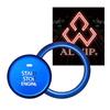 ALWIP Engine Start Button Starter Ring Aluminum Cover Set for MAZDA3 (Blue)