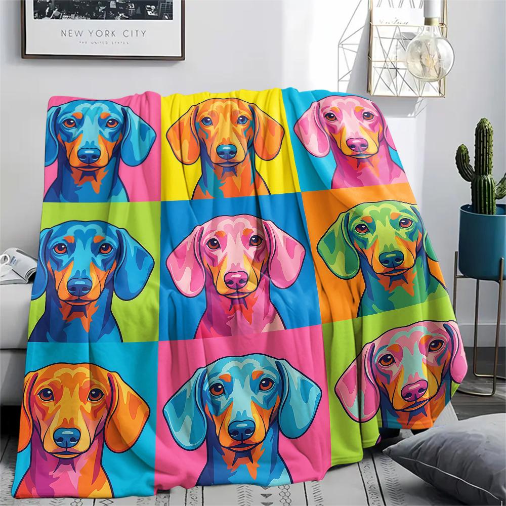 Colorful nine grid cat dog Print Flannel Blanket,High quality Comfortable for All Seasons,Home Decor,Warmth and Comfort,Perfect for Christmas Gifts