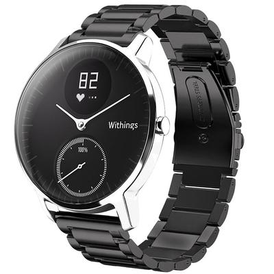 Ремешок для часов 18 мм 20 мм из нержавеющей стали ремешок для часов Nokia Withings STEEL HR 36 мм 40 мм HR спортивный быстросъемный ремешок для часов деловой браслет