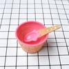 Hot 1pc Ice Cream Mixing Bowl DIY Handmade Slime Resistance Wrestling Hot Cute Ice Cream Plastic Bow