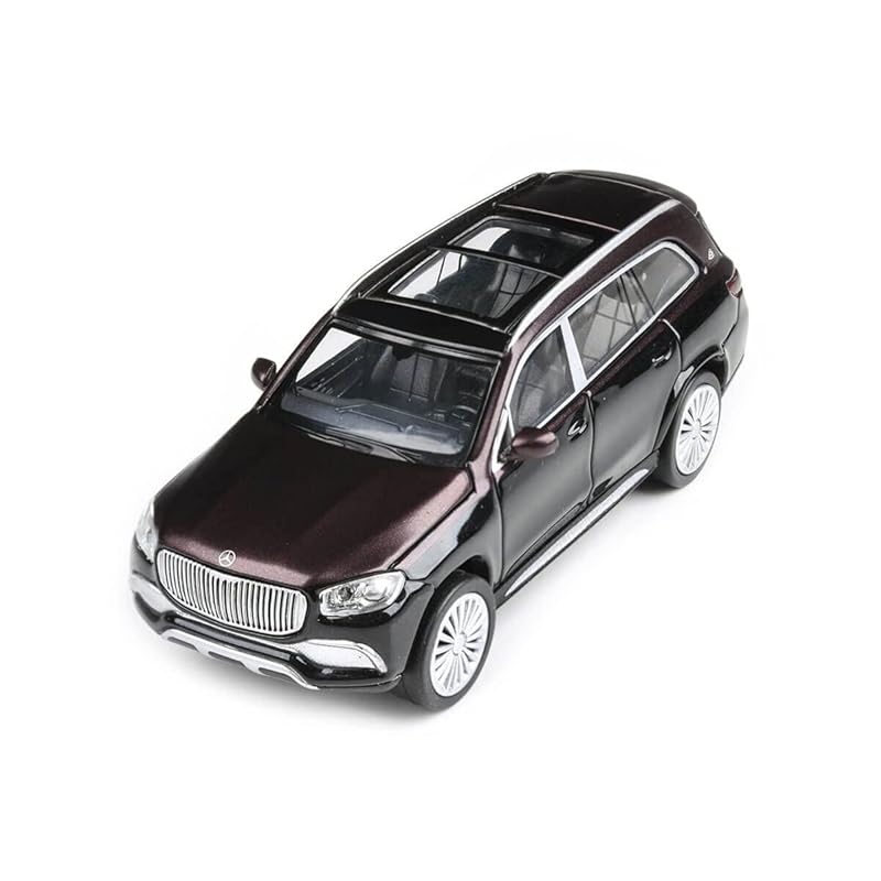 JADI Mercedes-Maybach GLS Obsidian Black/Rubellite Red LHD модель в масштабе 1/64 PA55304