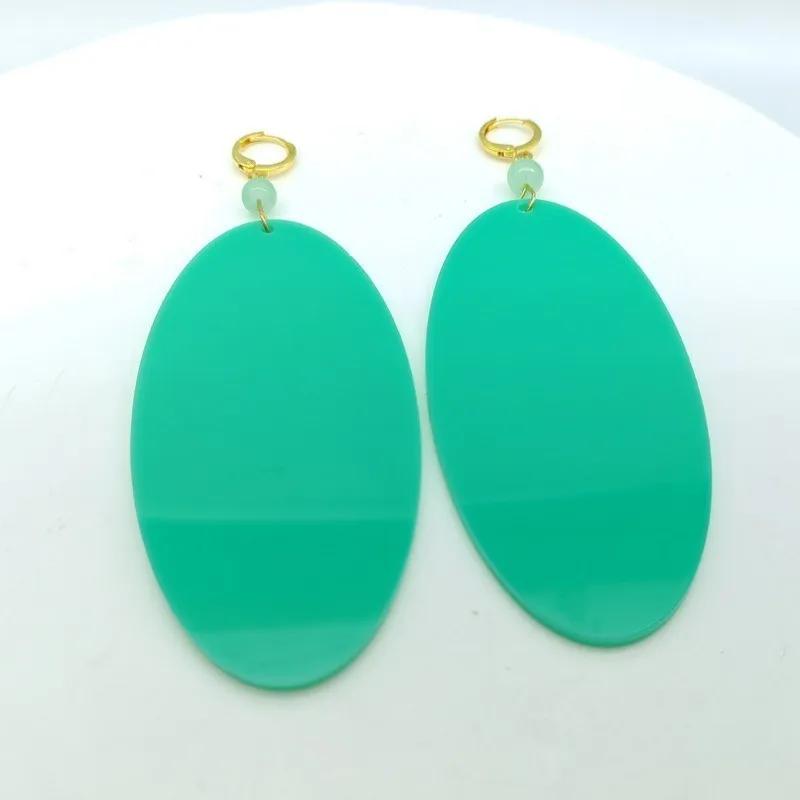 Anime DAN DA DAN Momo Ayase Personality Earring Green Earstuds Earclips Earwear Eardrop Women Cosplay Party Jewelry Accessories