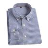 Новые мужские клетчатые рубашки из 100% хлопка с длинными рукавами, удобная мужская одежда стандартной посадки, весна-осень