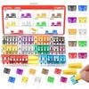 Fuse Assortment Kit,306Pcs Car Boat Truck SUV Auto Automotive Assorted Replacement Blade Fuses Standard & Mini & Low Profile Mini-2A 5A 7.5A 10A 15A