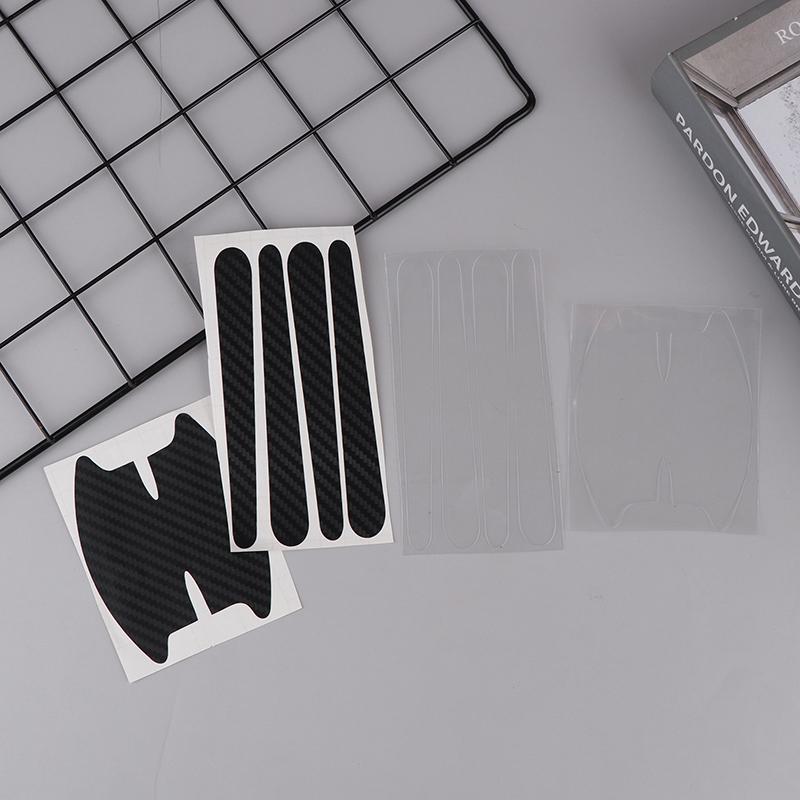 8 шт. Прозрачные защитные наклейки на дверную ручку автомобиля, невидимые наклейки против царапин