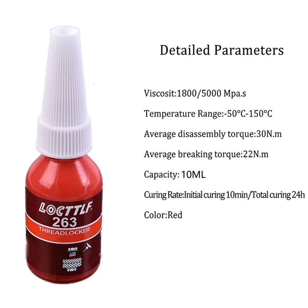 LOCTITE 222 242 243 263 271 277 ФИКСАТОР 10 мл Средство для фиксации винтов, аксессуары Нет