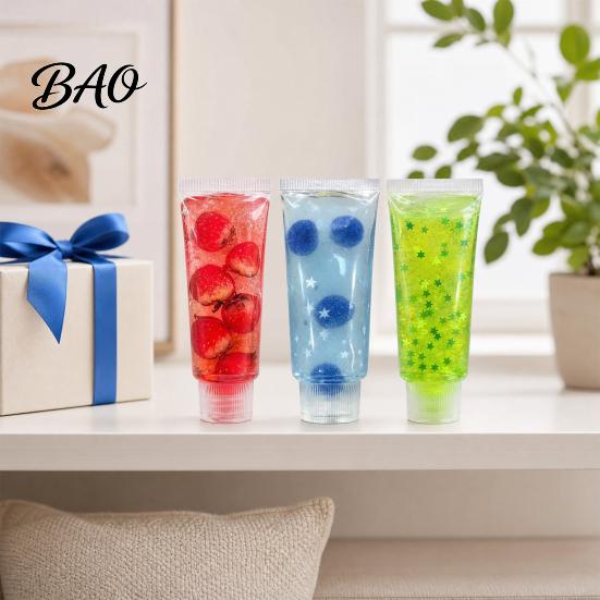 Stress Relief Gadget Toothpaste Tube Toy, Slow Rising Clear Squeeze Anti-stress Toy Anxiety Reduction Hand Exercise Relaxation for Home Office