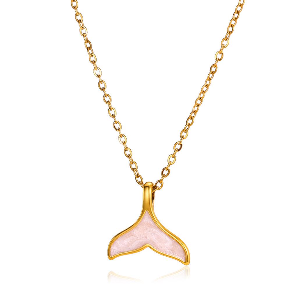 Ожерелье из нержавеющей стали в стиле ретро с морскими звездами и гребешками - ювелирные изделия серии Ocean