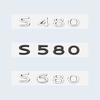 New Chrome Black Letters S480 S580 S680 V12 Emblem for Benz Maybach S Class Car Fender Trunk Rear W221 W222 Logo Sticker vsuy0