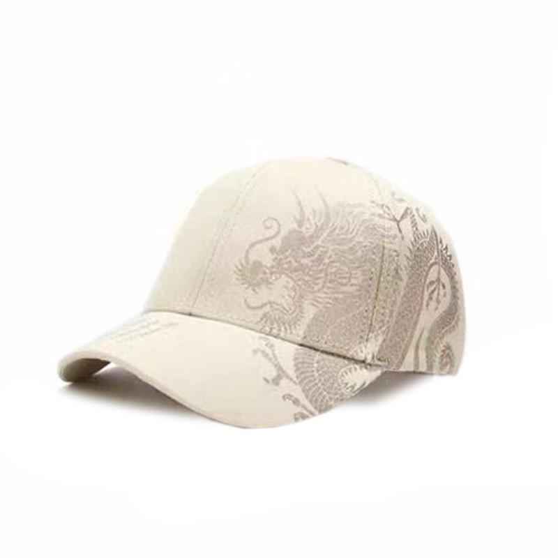 Шляпа Мужская Кепка с рисунком дракона в китайском стиле Художник Хип-хоп Уличный танец Скейтбординг Крутая мужская женская бейсболка в стиле хип-хоп