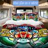 Super Cat Bounty Pattern Bedding,Quilt Set Quilt Cover Pillowcase Home Birthday Gift (1*duvet cover+2*pillowcase,without core)ZSJT0917147