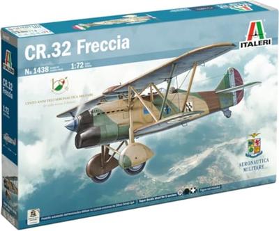 Место Italeri Масштаб 1/72 Гражданская война в Испании Итальянский CR.32 Freccia Пластиковая модель-конструктор IT1438 (Самолет)