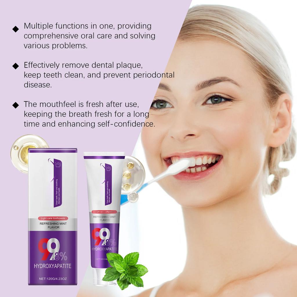 120g Teeth Whitening Toothpaste Reduce Yellow Protect Tooth Enamel Fresh Breath Oral Cleaning Teeth Gum Care Toothpaste
