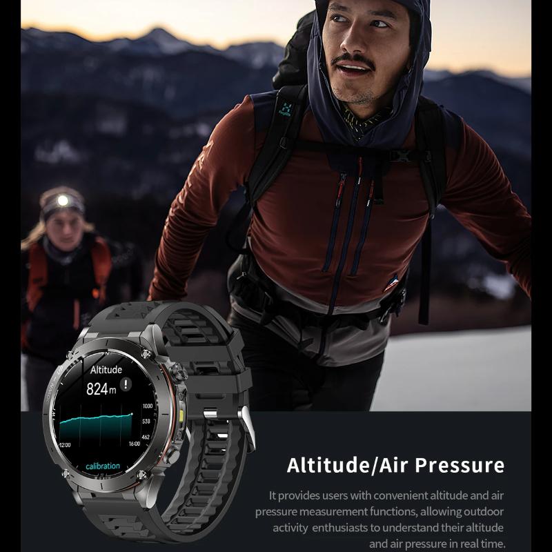 Новые уличные GPS смарт-часы 2025 1,43" AMOLED 10ATM Водонепроницаемый Браслет Компас Спортивный Трекер BT Звонок Смарт-часы Мужские Для Xiaomi IOS