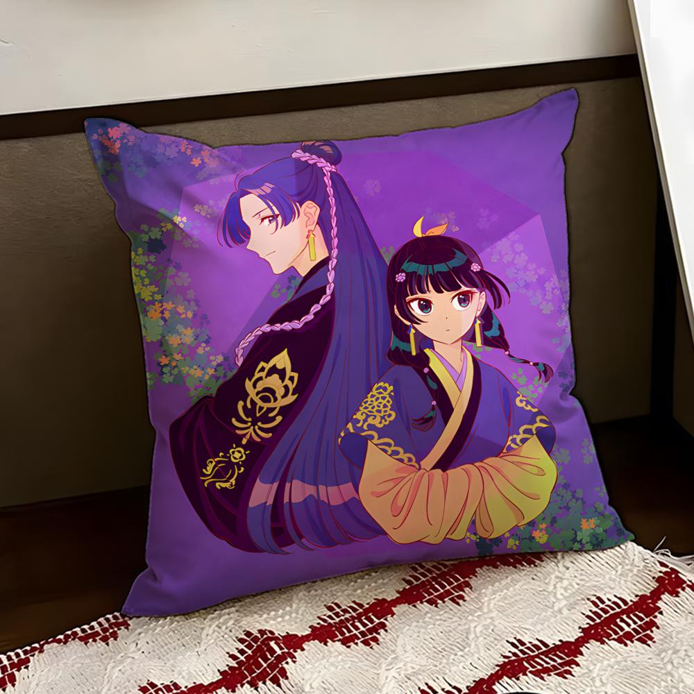 The AApothecary Diaries Anime Cushion Cover Reversible Soft Durable Pillow Cover Home  Car MultiScene Use for Daily Comfort